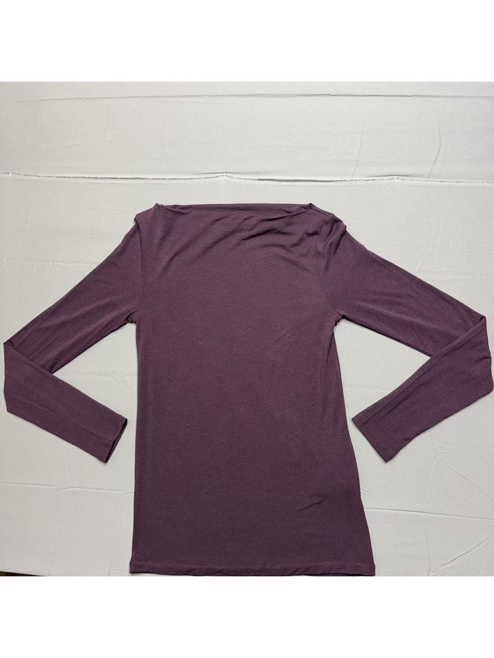 Banana Republic Womens Wool Blend Boatneck Long Sleeve Top XS Purple NWT